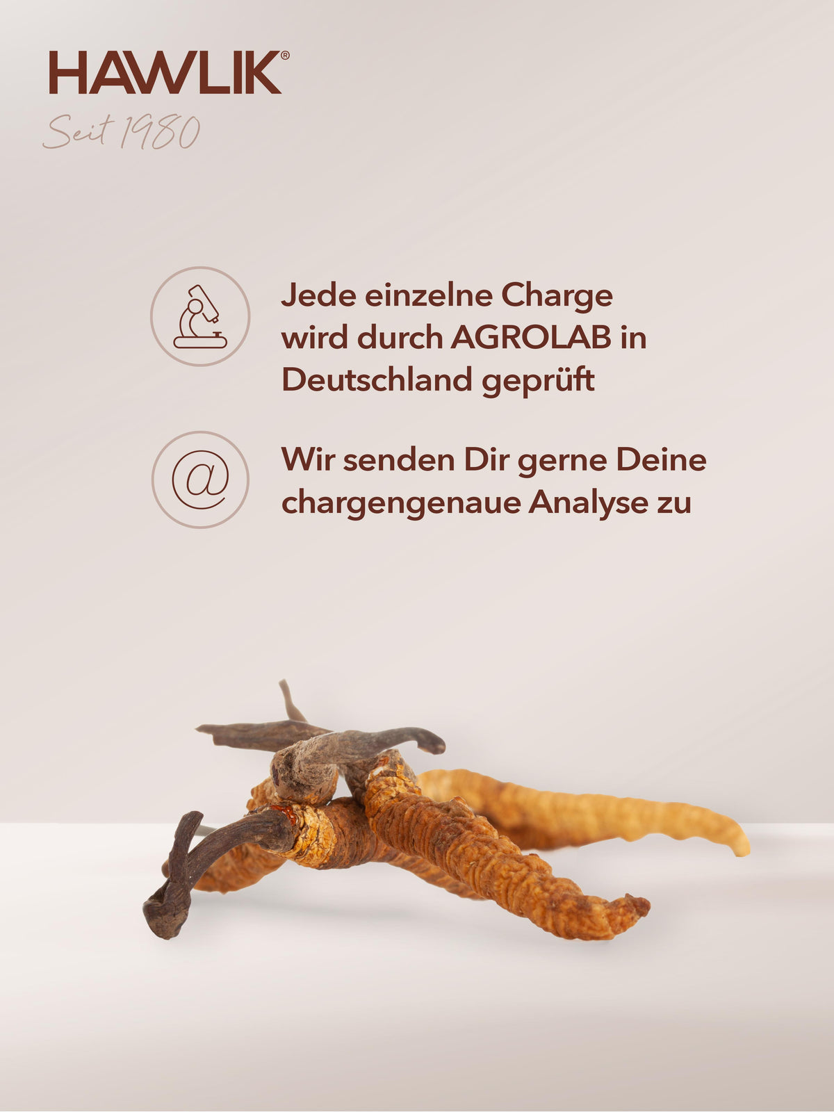 Info: Jede Charge wird durch Agrolab in Deutschland geprüft