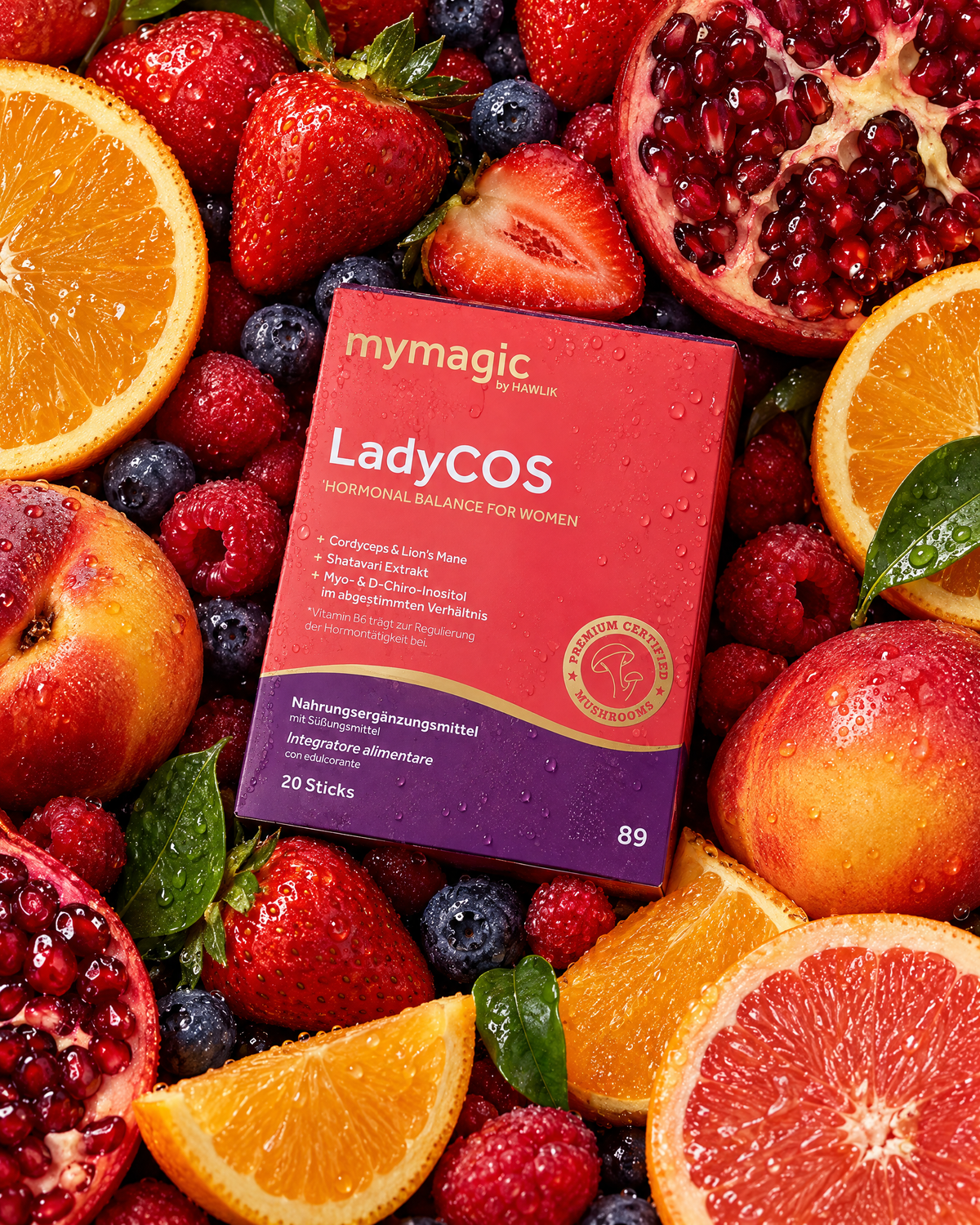 mymagic LadyCOS Verpackung mit Obst