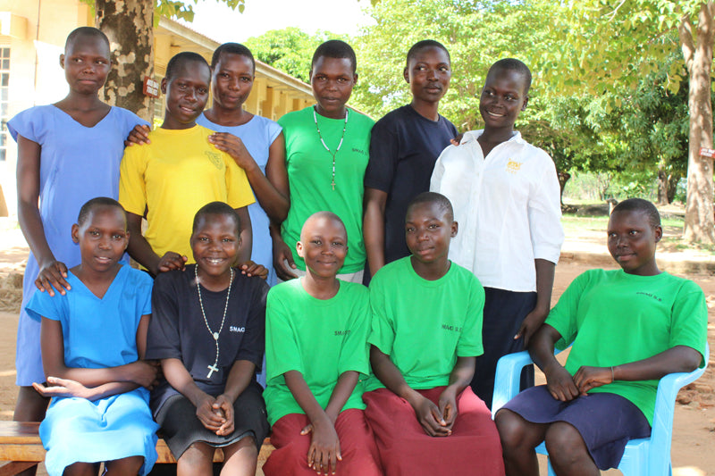 Gruppe von Schulkindern Uganda Kids