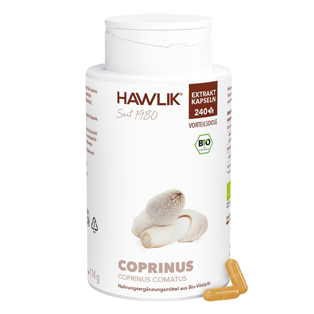 HAWLIK Bio Coprinus 240 Extrakt Kapseln