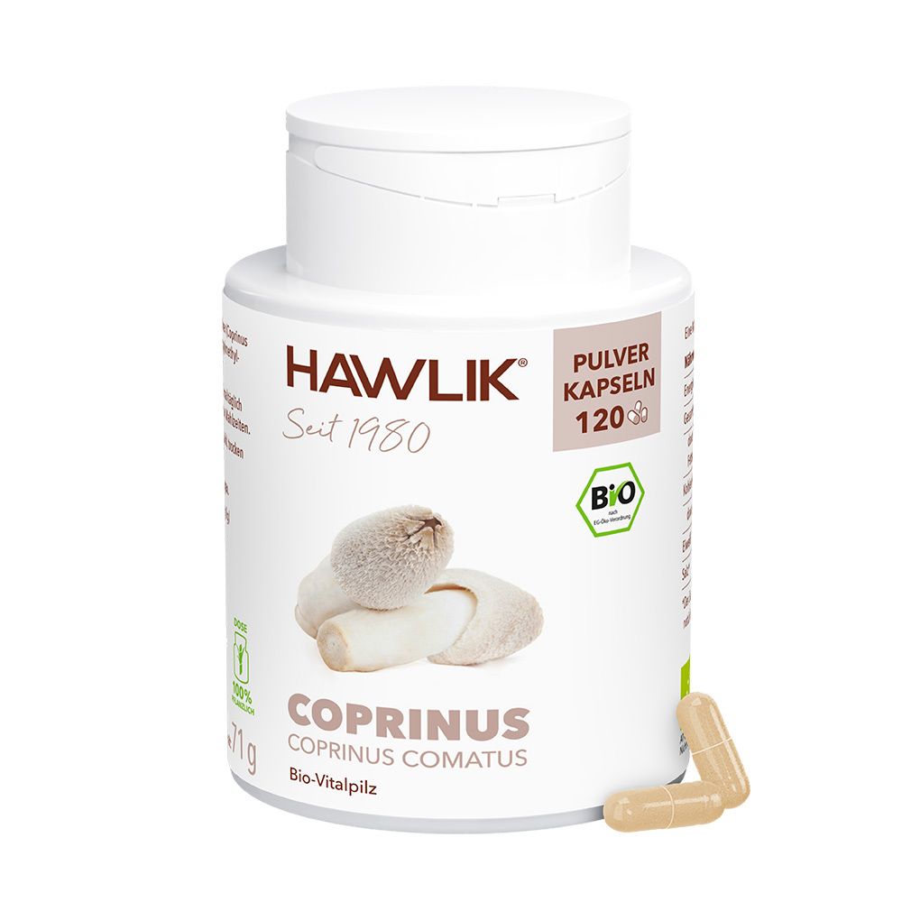 HAWLIK Bio Coprinus 120 Pulver Kapseln