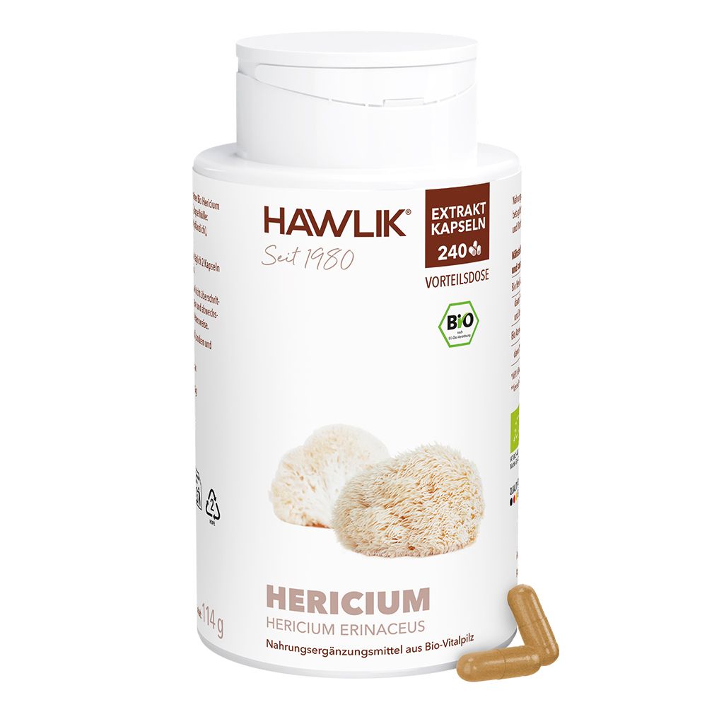 HAWLIK Bio Hericium (Lion´s mane) 240 Extrakt Kapseln