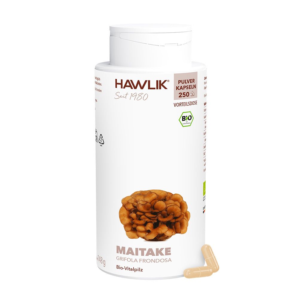 HAWLIK Bio Maitake 250 Pulver Kapseln