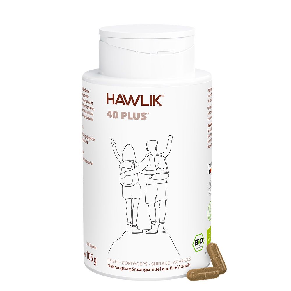 HAWLIK Bio Vitalpilz Mischung 40 Plus 240 Kapseln