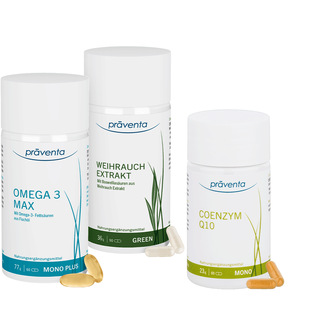3 Dosen von HAWLIK mit Omega3, Weihrauch Extrakt Kapseln und Coenzym Q10