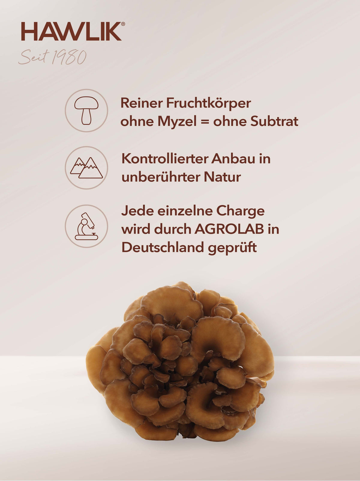 Info: Jede Charge wird durch Agrolab in Deutschland geprüft
