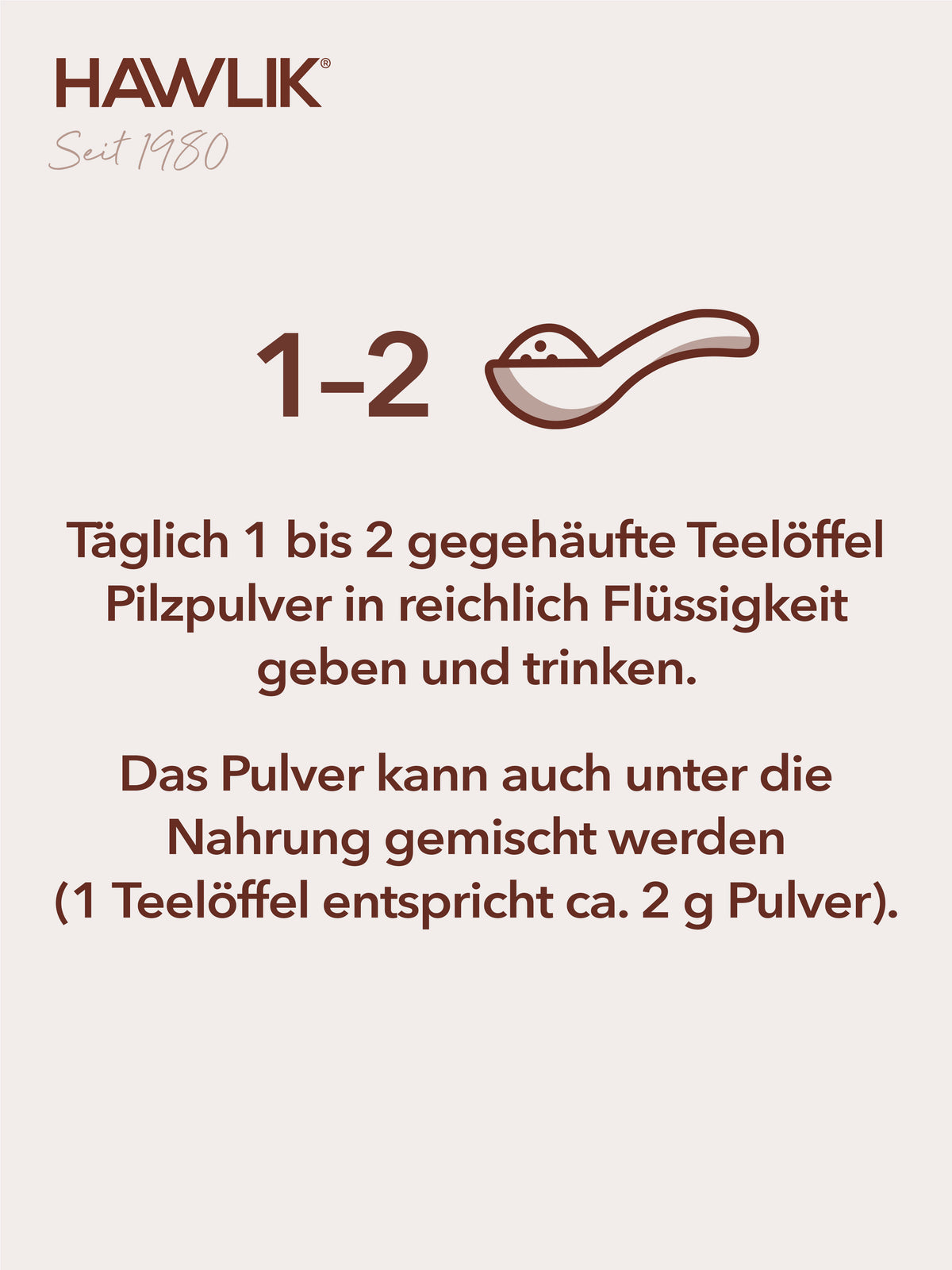Info: Verzehremfpehlung Maitake Pulver
