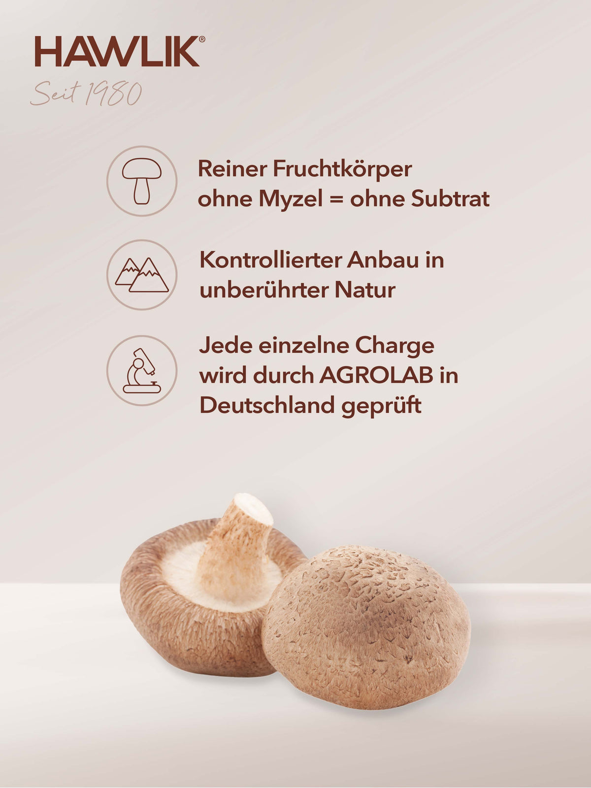 Info: Jede Charge wird durch Agrolab in Deutschland geprüft