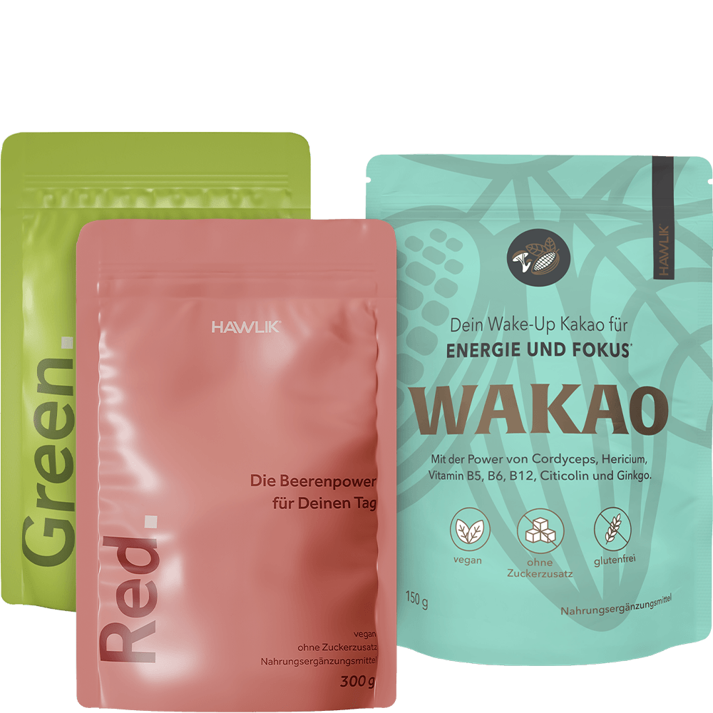 Verpackungen Pouches von Hawlik mit: Green, Red und Wakao