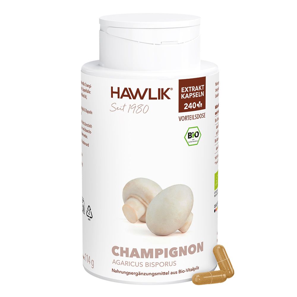 HAWLIK Bio Champignon 240 Extrakt Kapseln