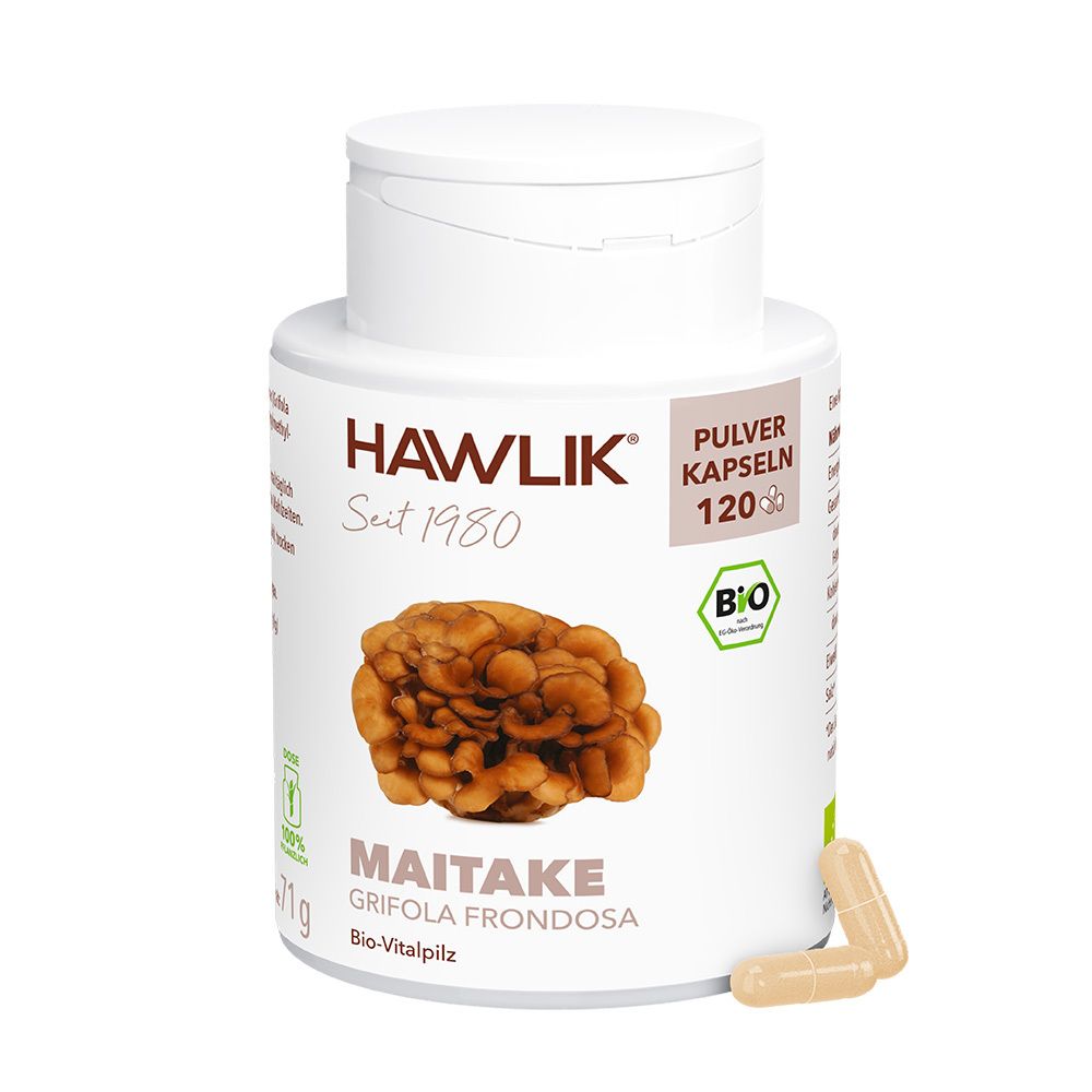 HAWLIK Bio Maitake 120 Pulver Kapseln