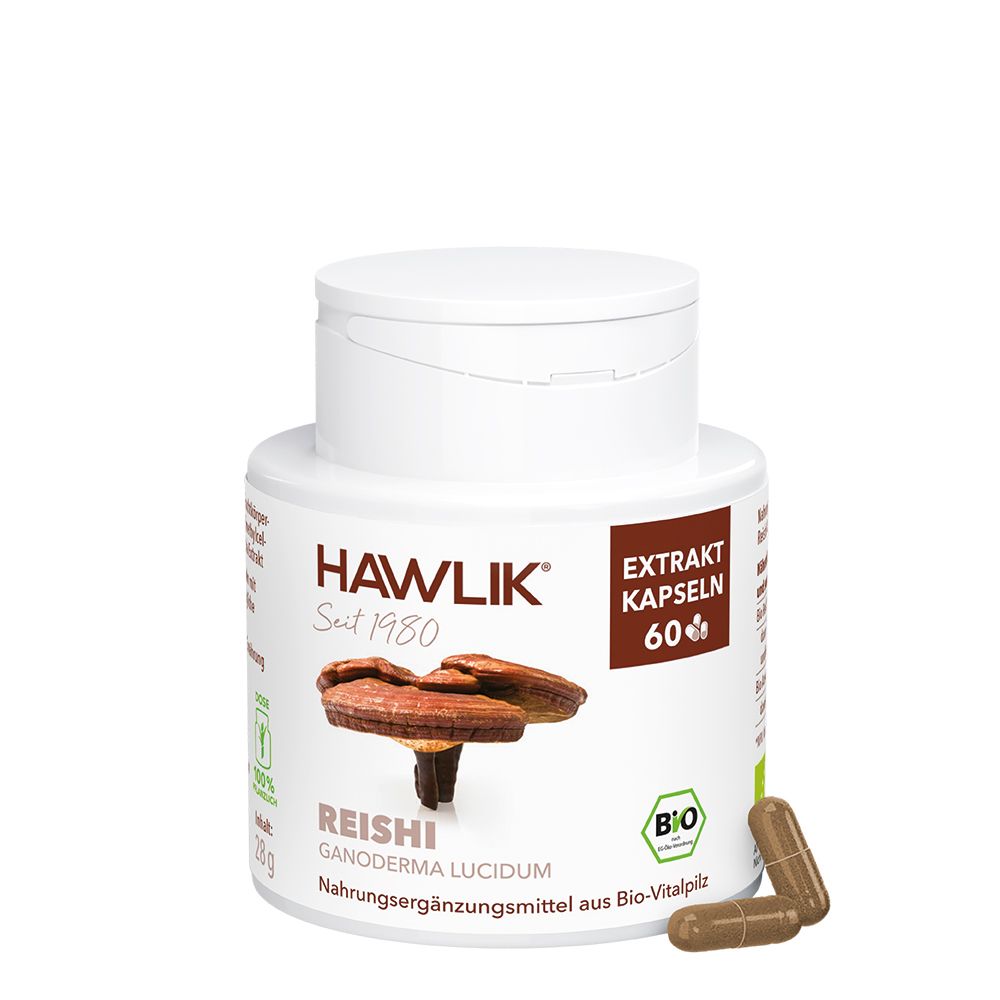 HAWLIK Bio Reishi 60 Extrakt Kapseln