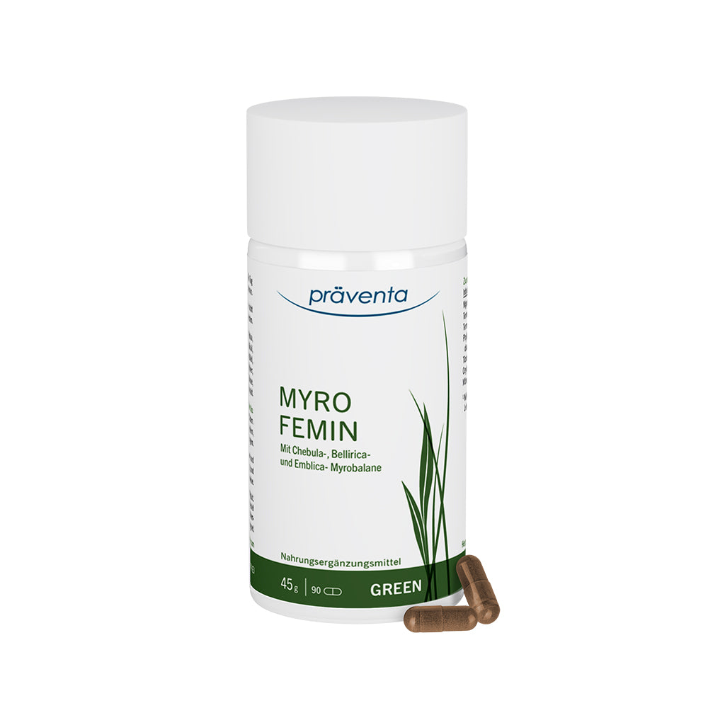 Myro-Femin Dose mit Kapseln speziell für die Frau